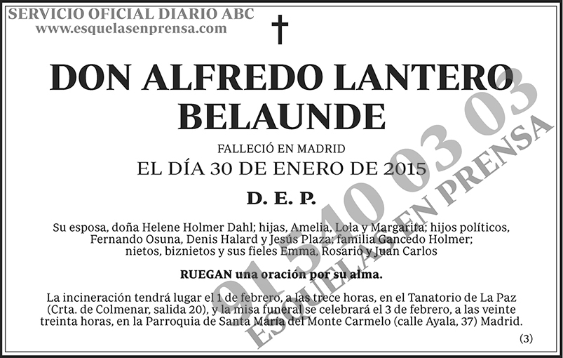 Alfredo Lantero Belaunde